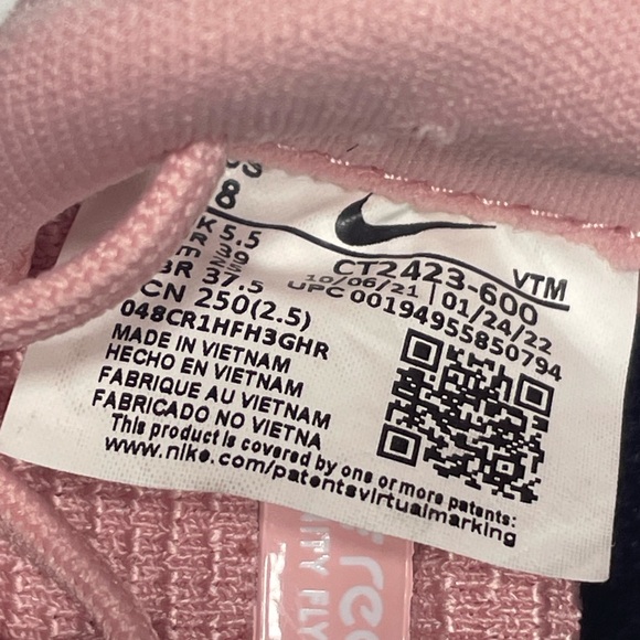 Nike React Infinity Run Flyknit 2 Womens Size 8 Running Shoe Pink CT2423-600 - Picture 9 of 9